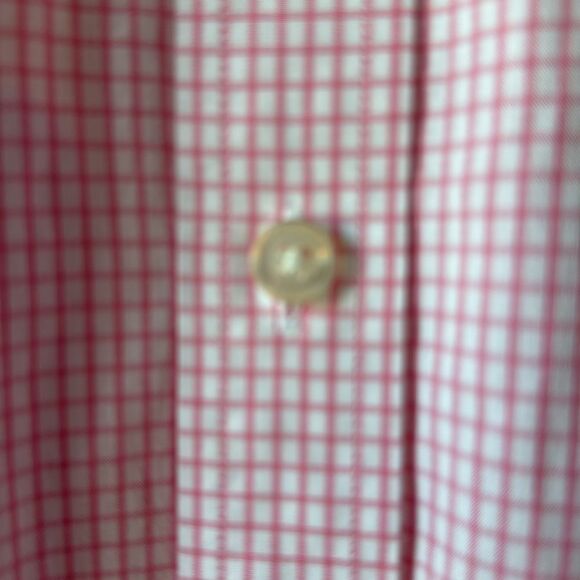 VINEYARD VINES WHITE PINK CHECK WHALE BUTTON UP SHIRT 100% COTTON BOY XL - Picture 5 of 8